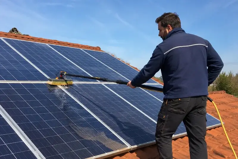 Nettoyage et entretien de panneaux solaires à Saint-Romain-la-Virvée